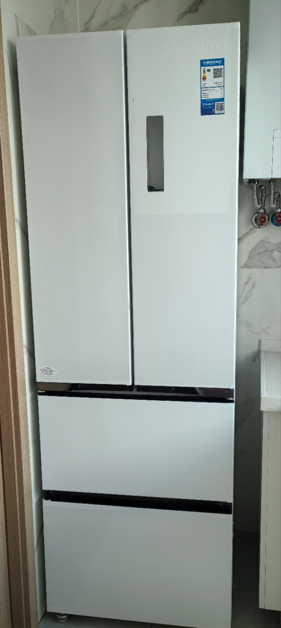美的(Midea)电冰箱M60超薄法式多门超薄全嵌一级变频除菌净味大容量家用MR-421WUFPZE白国补以旧换新晒单图