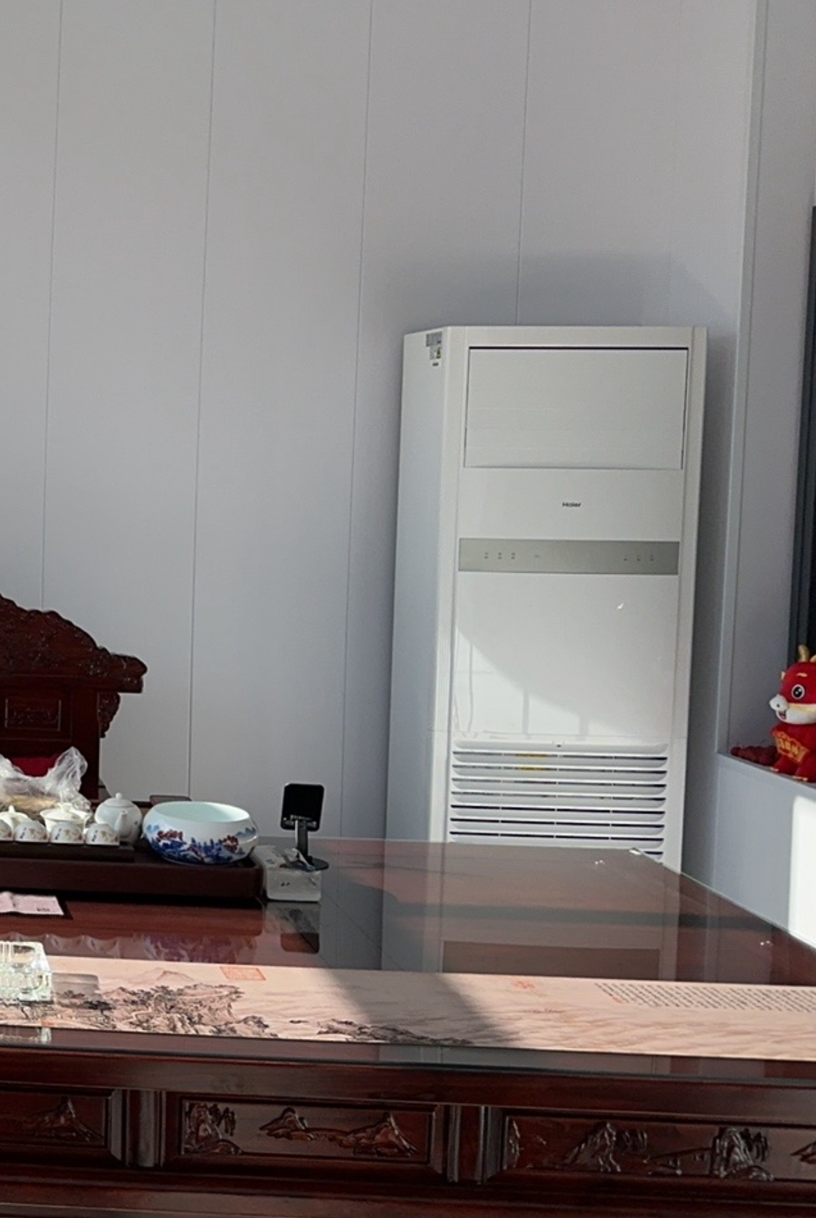 海尔中央空调5匹柜机KFRd-120LW/5YQF82 动力强劲 高效节能健康舒适 除菌自清洁 防直吹晒单图