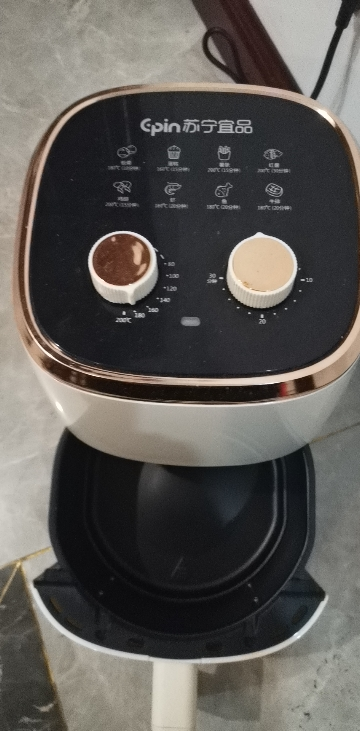 苏宁宜品 空气炸锅 熔岩2机械款5L白色大容量多功能全自动薯条机 HD-ZG019JC(SNYP-ZG5L-W02)晒单图