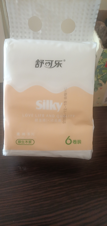 舒可乐 卫生纸家用原生木浆无芯卷纸 五层加厚6卷每提 整提便携小卷实惠装擦手纸厕纸巾 母婴可用 1提装晒单图