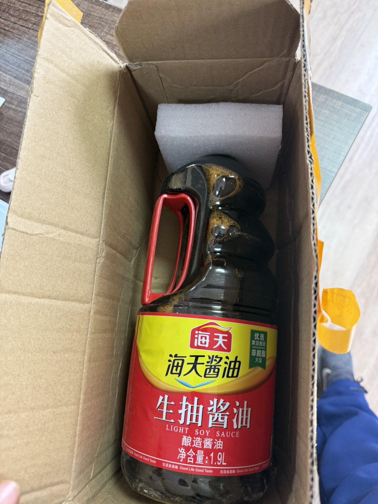 海天酱油 生抽酱油1.9L装 调味料 商用家用生抽 炒菜凉拌提鲜酿造酱油晒单图