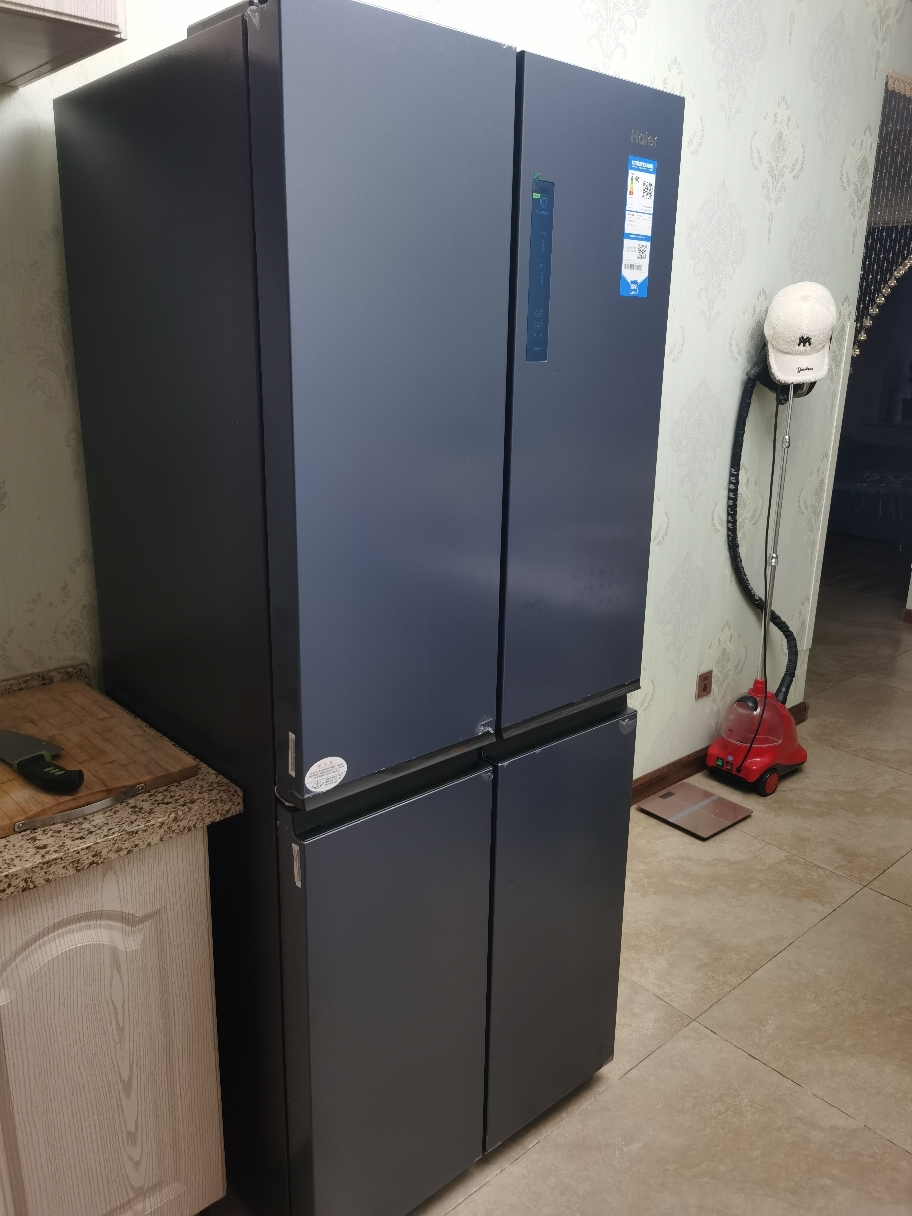 海尔(Haier)冰箱四开门 风冷无霜406升十字对开门家用超薄嵌入式智能家用电冰箱[406L四门冰箱]星石蓝+一级能效晒单图