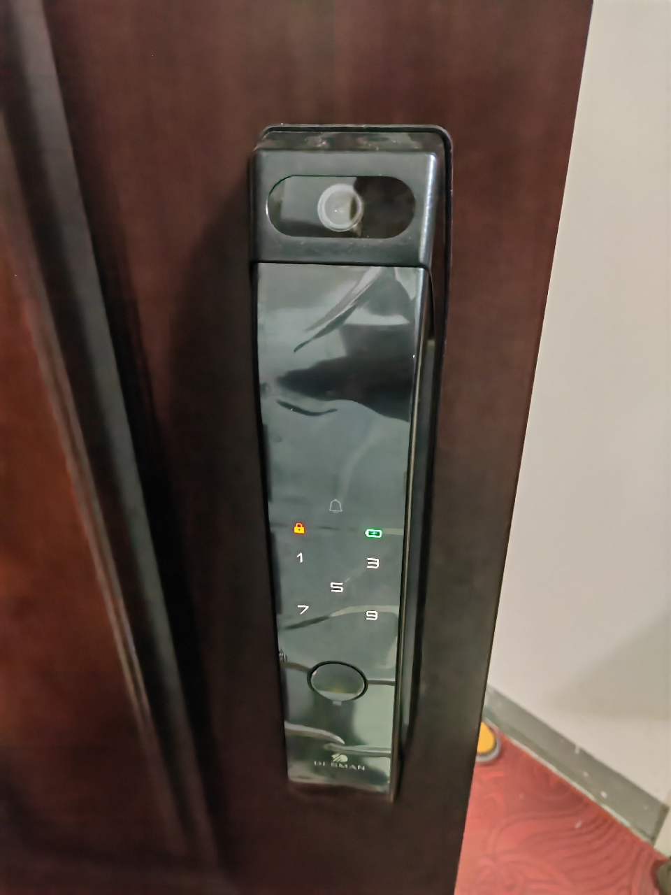 [新品首发]德施曼大圣Q5 MPro(标准版)智能门锁指纹家用全自动大屏可视猫眼密码 高端黑晒单图