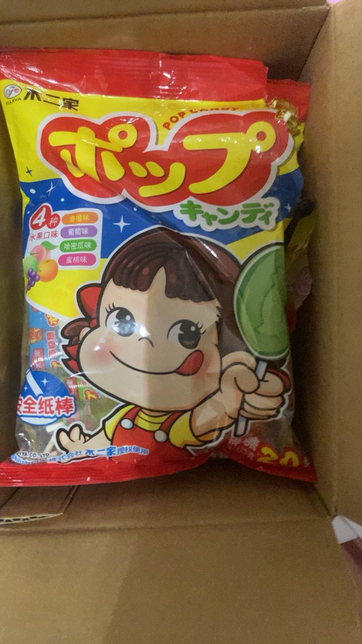 [20支]不二家棒棒糖125g袋装水果口味休闲儿童零食棒棒糖晒单图