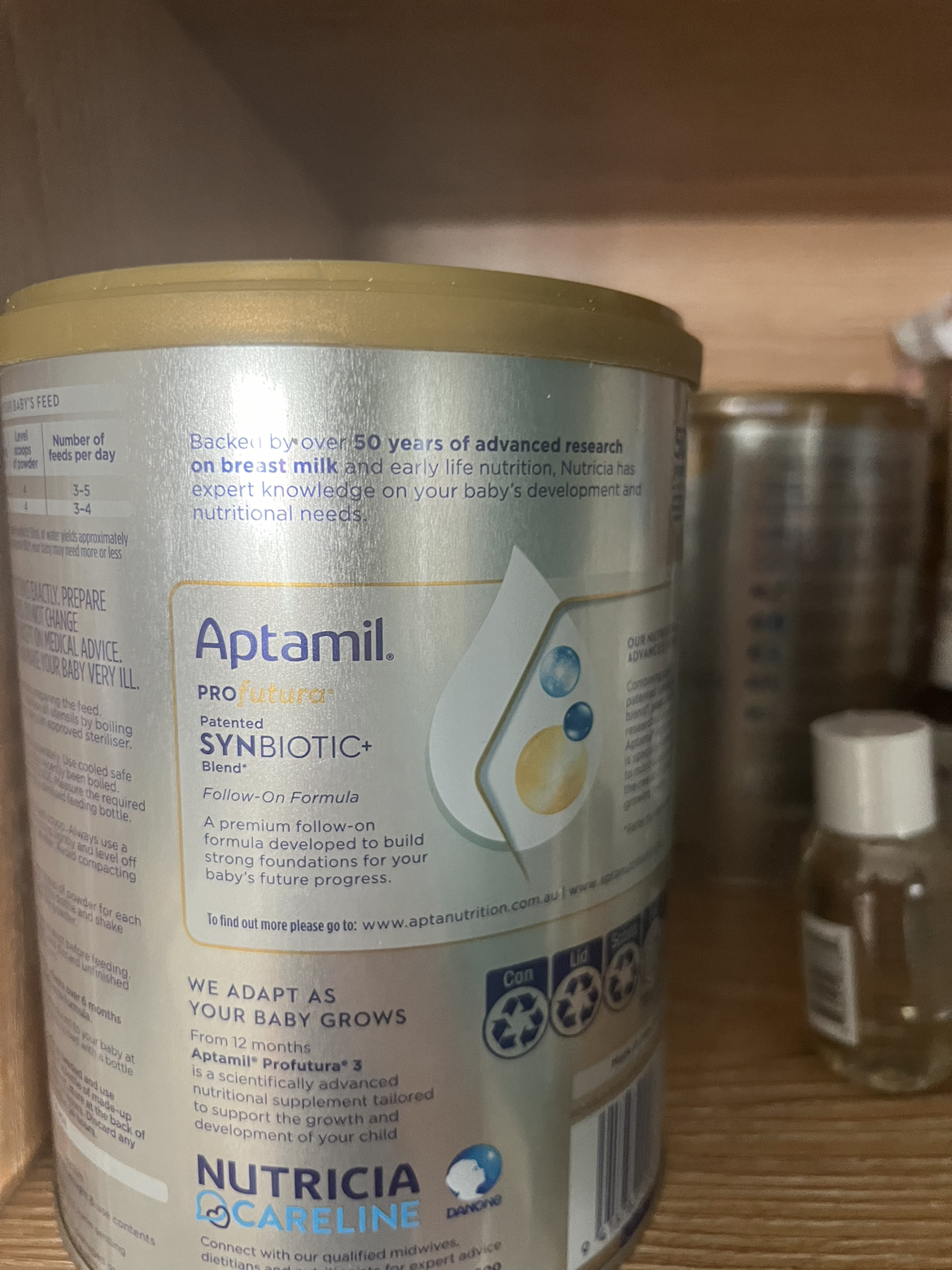 爱他美(Aptamil)白金澳洲版 较大婴儿配方奶粉 2段(6-12月) 900g晒单图