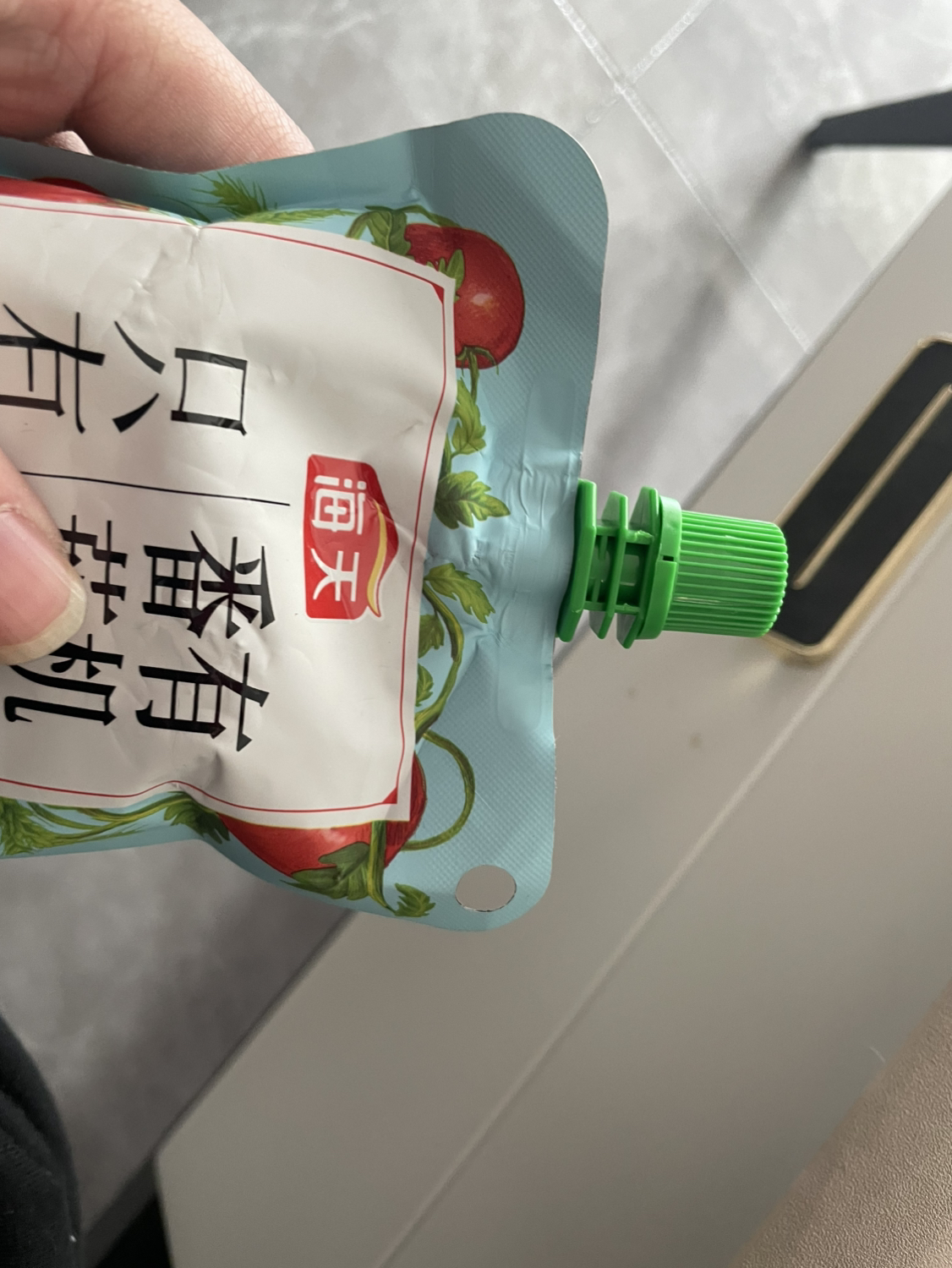 海天有机番茄沙司305g零添加番茄酱酸甜味家用商用袋装酱料晒单图