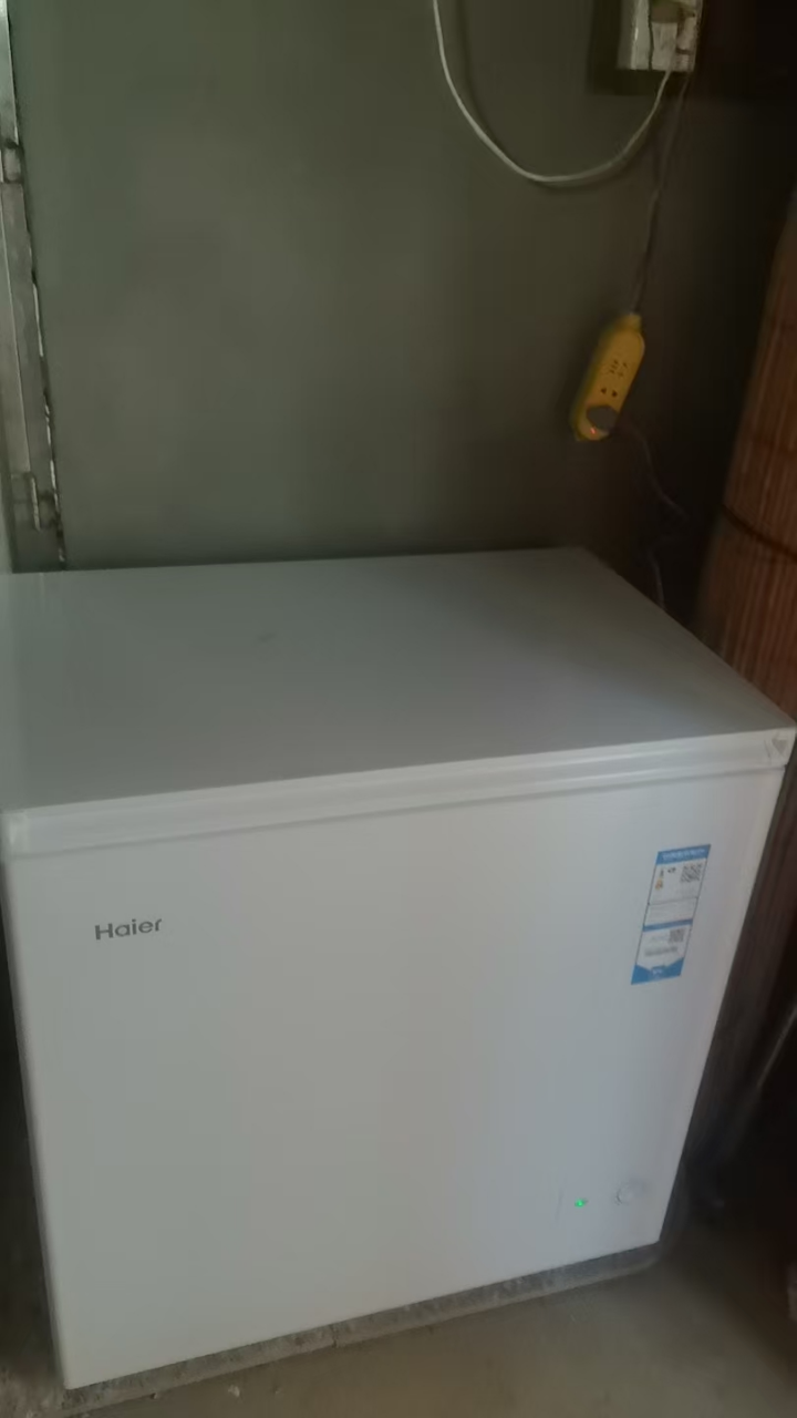 海尔(Haier)200升 家用卧式冰柜 冷柜 小冰箱 减霜80% 一级能效 断电保护 带脚轮BC/BD-200GHDT晒单图