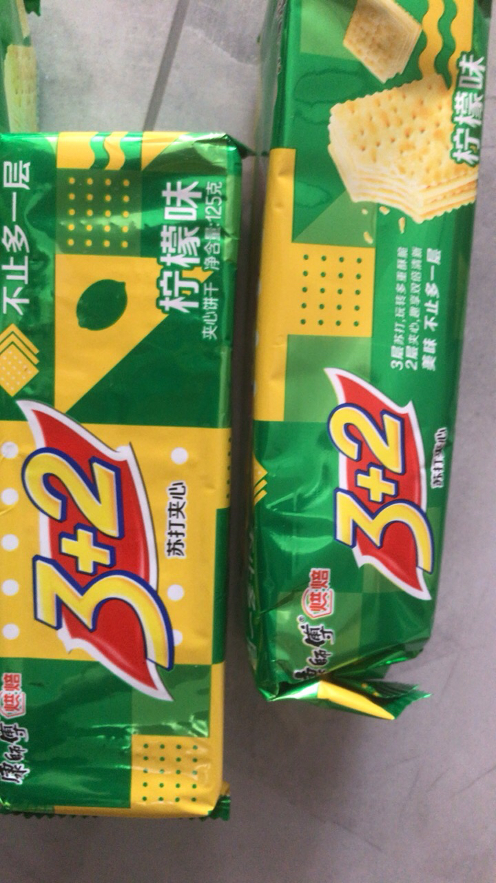 (4袋装)康师傅3+2夹心饼干柠檬味125g晒单图