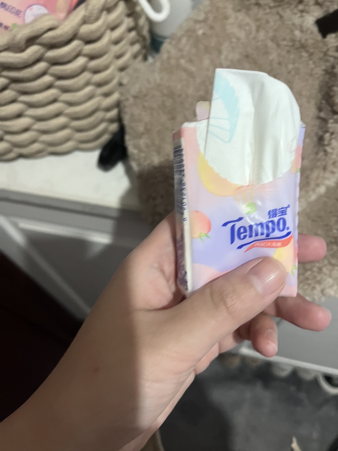 Tempo得宝甜心桃味迷你手帕纸7片12包纸巾 4层加厚外出迷你便携小包装有香卫生纸餐巾纸(新旧包装交替发货)晒单图