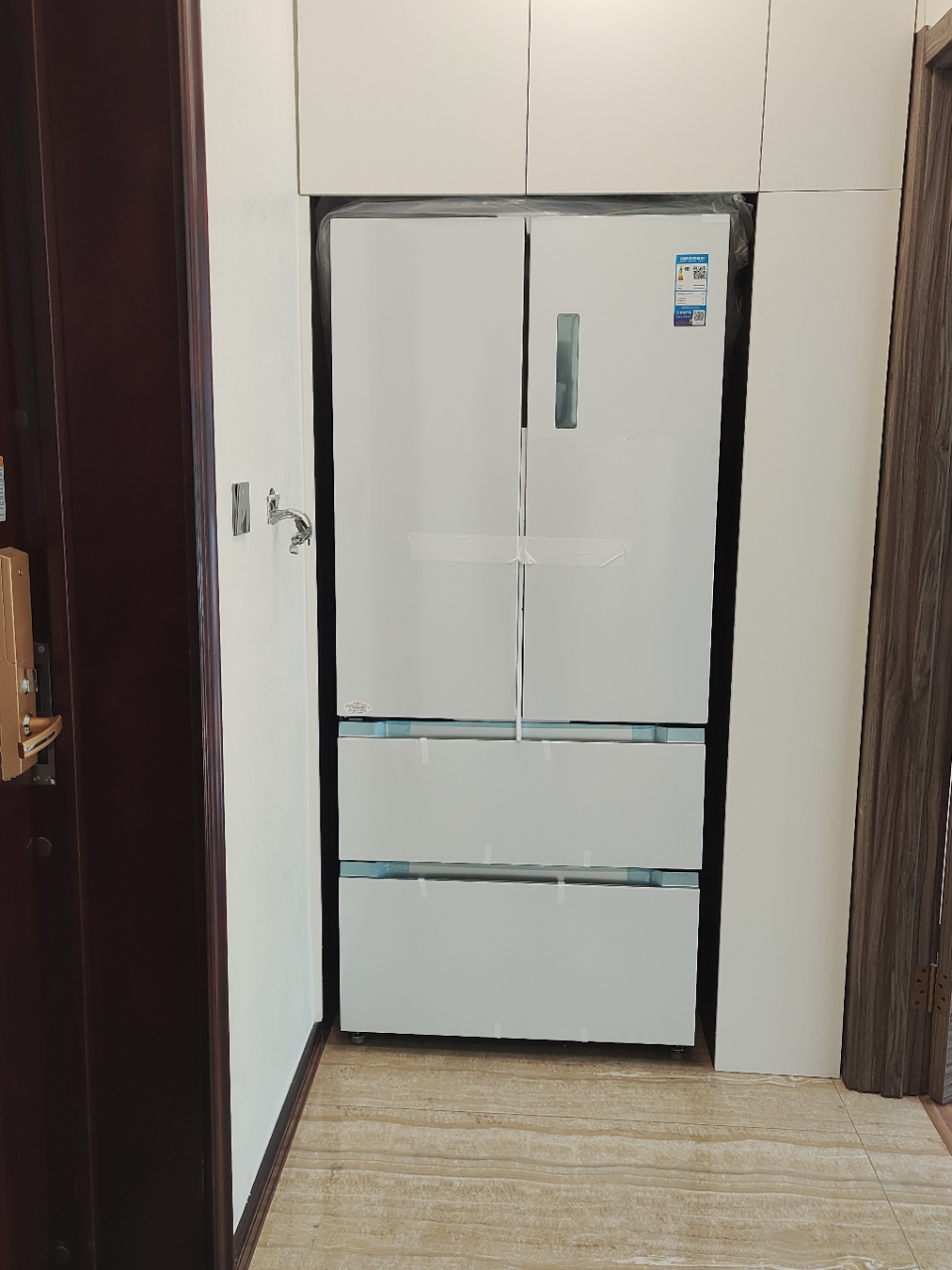 [自营]美的冰箱(Midea)508升变频一级能效法式四开门白色冰箱家用大容量BCD-508WTPZM(E)晒单图