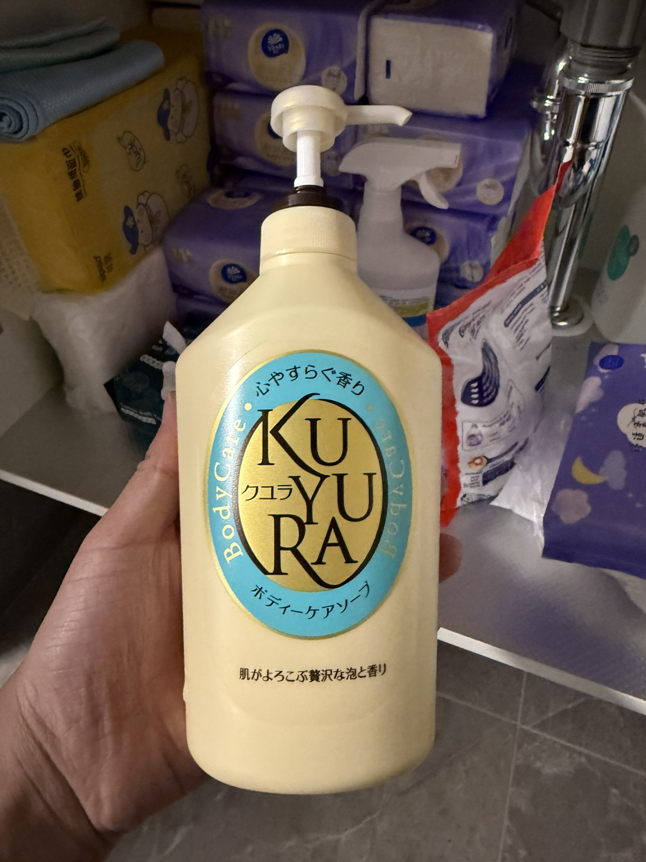 资生堂可悠然(KUYURA)沐浴露香氛美肌沐浴液 (恬静清香)550ml 原装进口沐浴乳持久留香晒单图