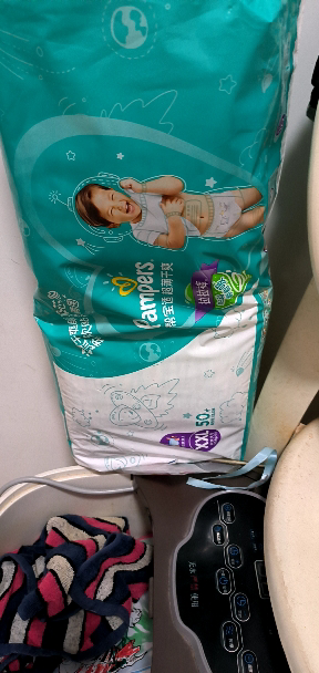 帮宝适(Pampers)超薄干爽拉拉裤XXL号50片加加大码学步裤短裤式婴幼儿通用尿不湿绿帮晒单图