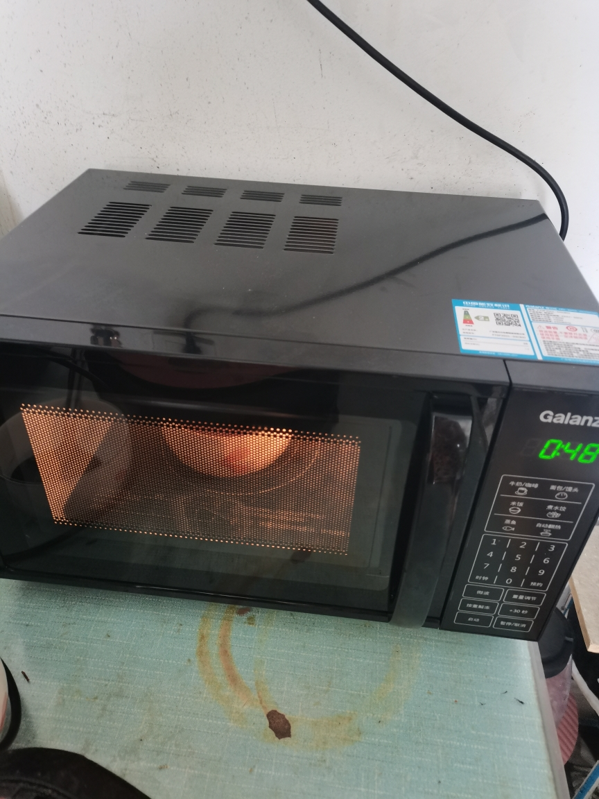 格兰仕(Galanz)微波炉 20升 大平板底盘 智能菜单 简单易用 可预约微波炉 迷你DG(B0)晒单图
