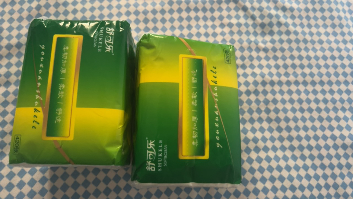 [2包装]舒可乐抽纸四层加厚420张大号餐巾纸大尺寸擦手纸家庭实惠装卫生纸巾晒单图