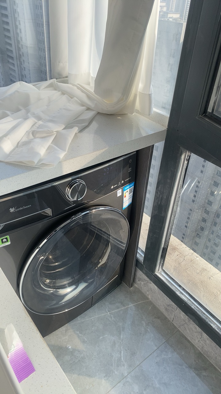 小天鹅(Little Swan)纤彩超薄全嵌小乌梅洗衣机10KG全自动变频水魔方滚筒洗脱一体TGSC83晒单图