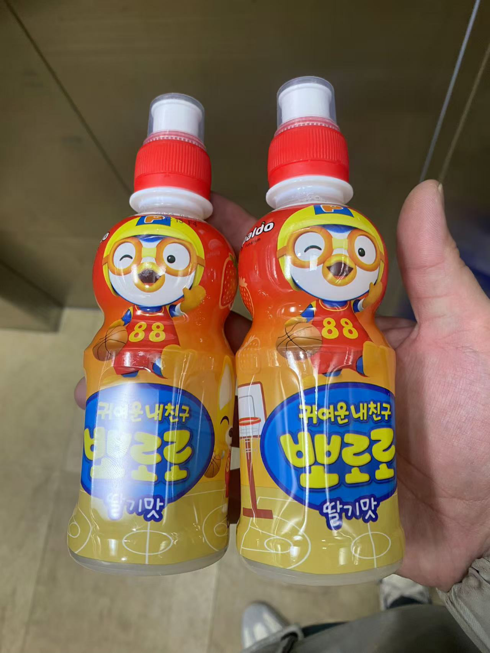 韩国原装进口 啵乐乐草莓味饮料235ml*2晒单图