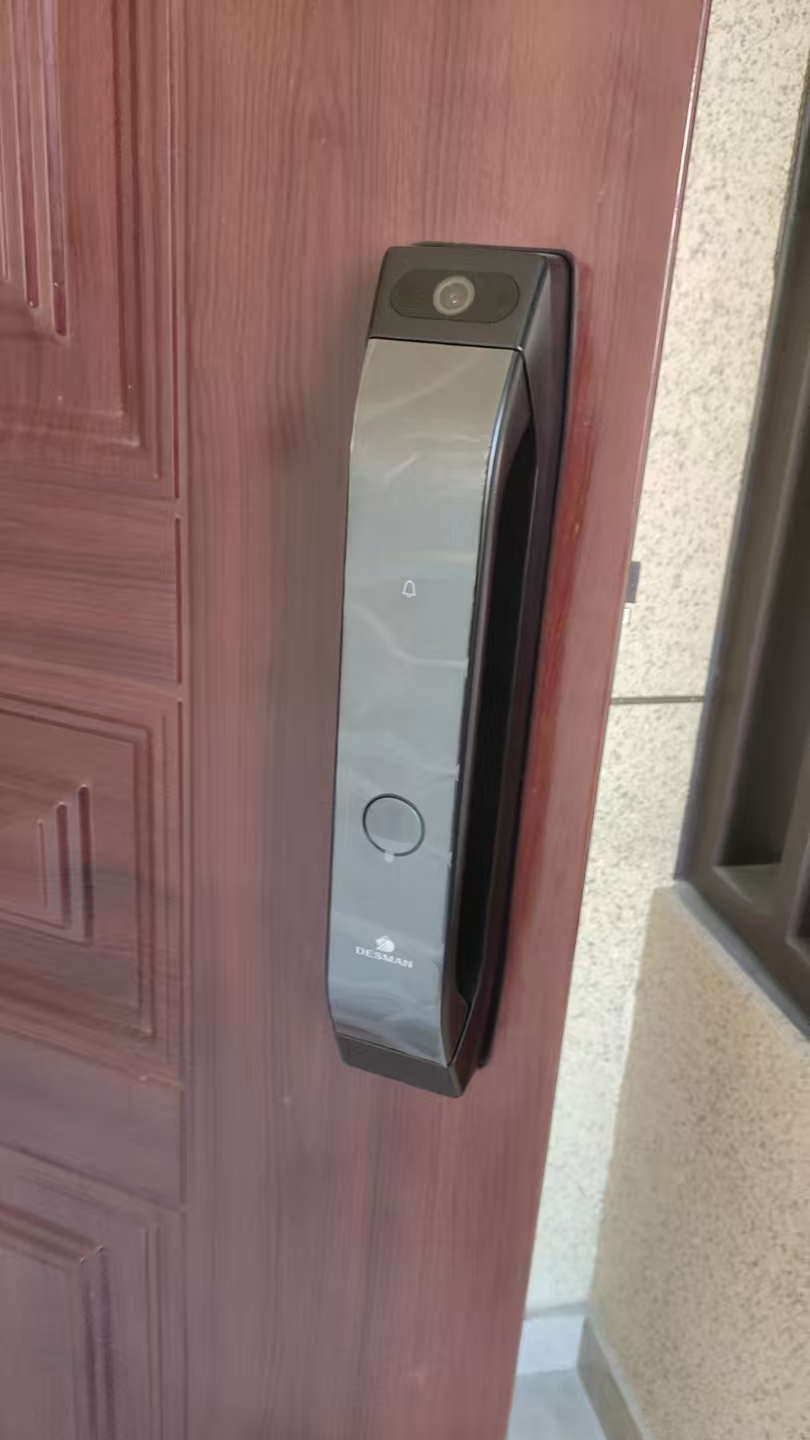 [新品首发]德施曼大圣Q5 MPro(标准版)智能门锁指纹家用全自动大屏可视猫眼密码 高端黑晒单图