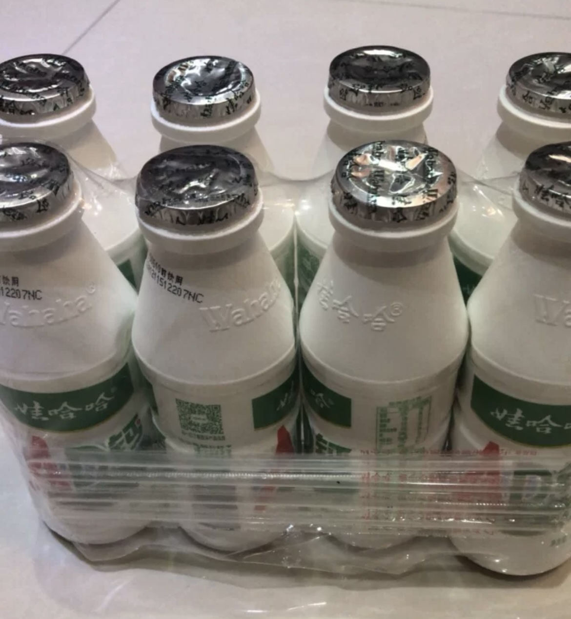 娃哈哈ad钙奶牛奶风味饮料儿童品乳酸甜奶220g*8瓶晒单图