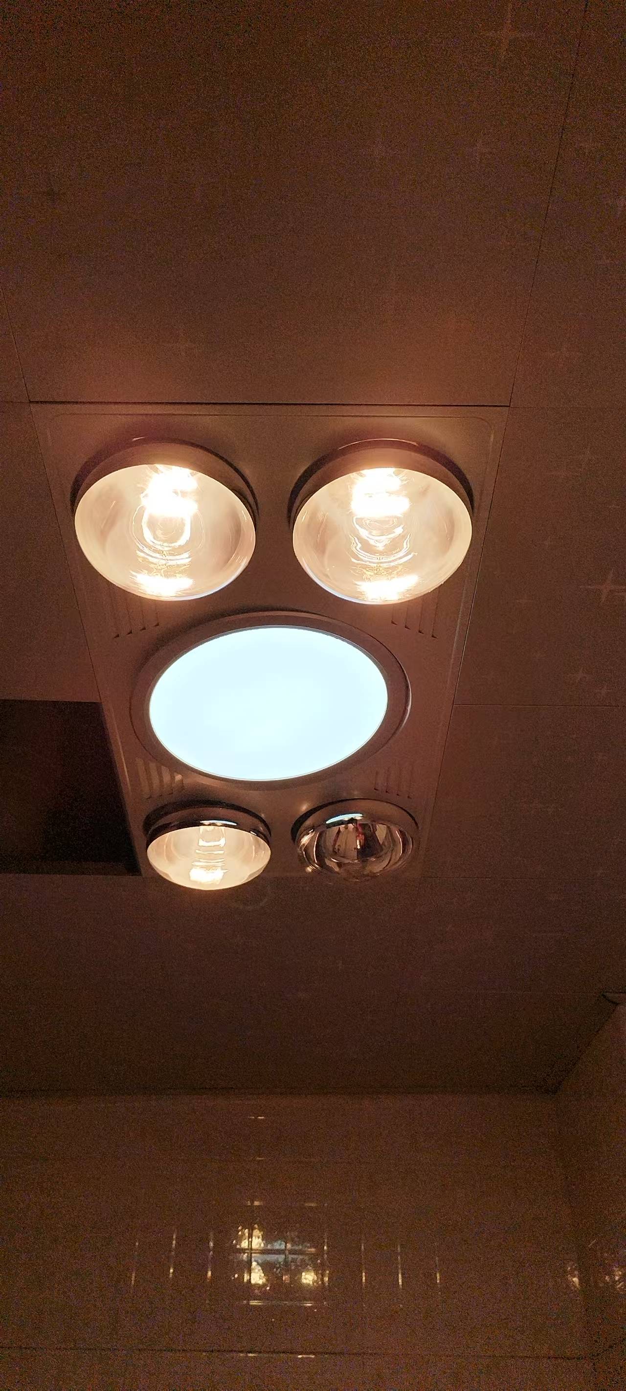 欧普照明(OPPLE) 灯暖浴霸 取暖换气照明三合一超薄 卫生间灯暖模块嵌入式超大四灯暖浴霸晒单图