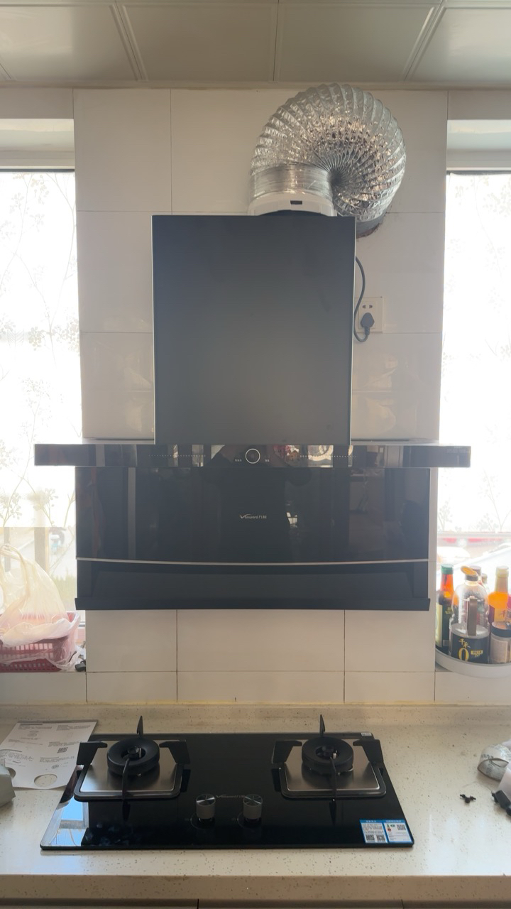 万和一级能效25m³顶侧双吸油烟机WL856挥手感应自清洗爆炒大吸力钢化玻璃面板晒单图