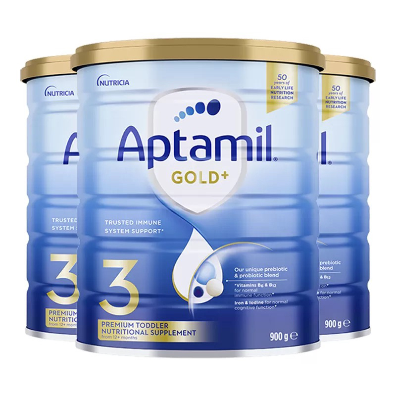 有效期到26年10月-3罐装 | Aptamil 澳洲爱他美 金装版 3段 婴幼儿配方奶粉(1-2岁)900g晒单图