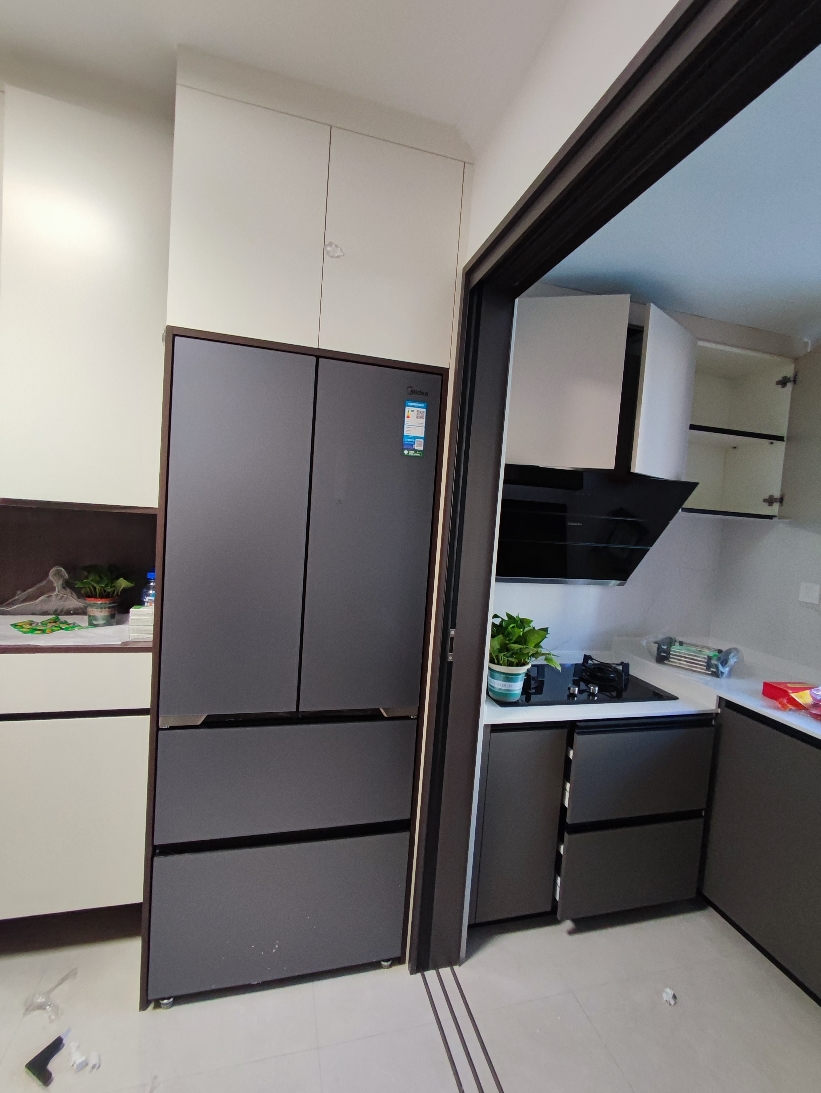 美的冰箱BCD-446WUFGPZM迷境灰晒单图