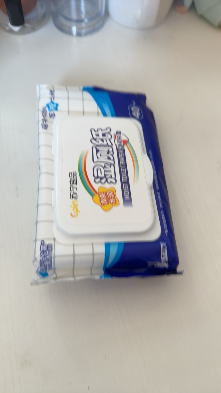 苏宁宜品湿厕纸40片*5包 带盖家庭装水润清爽擦屁屁湿厕纸擦拭细菌可冲散布晒单图