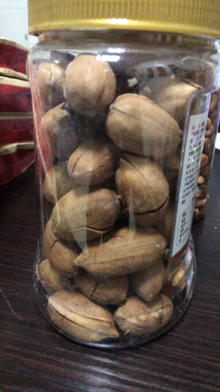 五个农民坚果碧根果奶油味500g罐装休闲零食长寿果晒单图