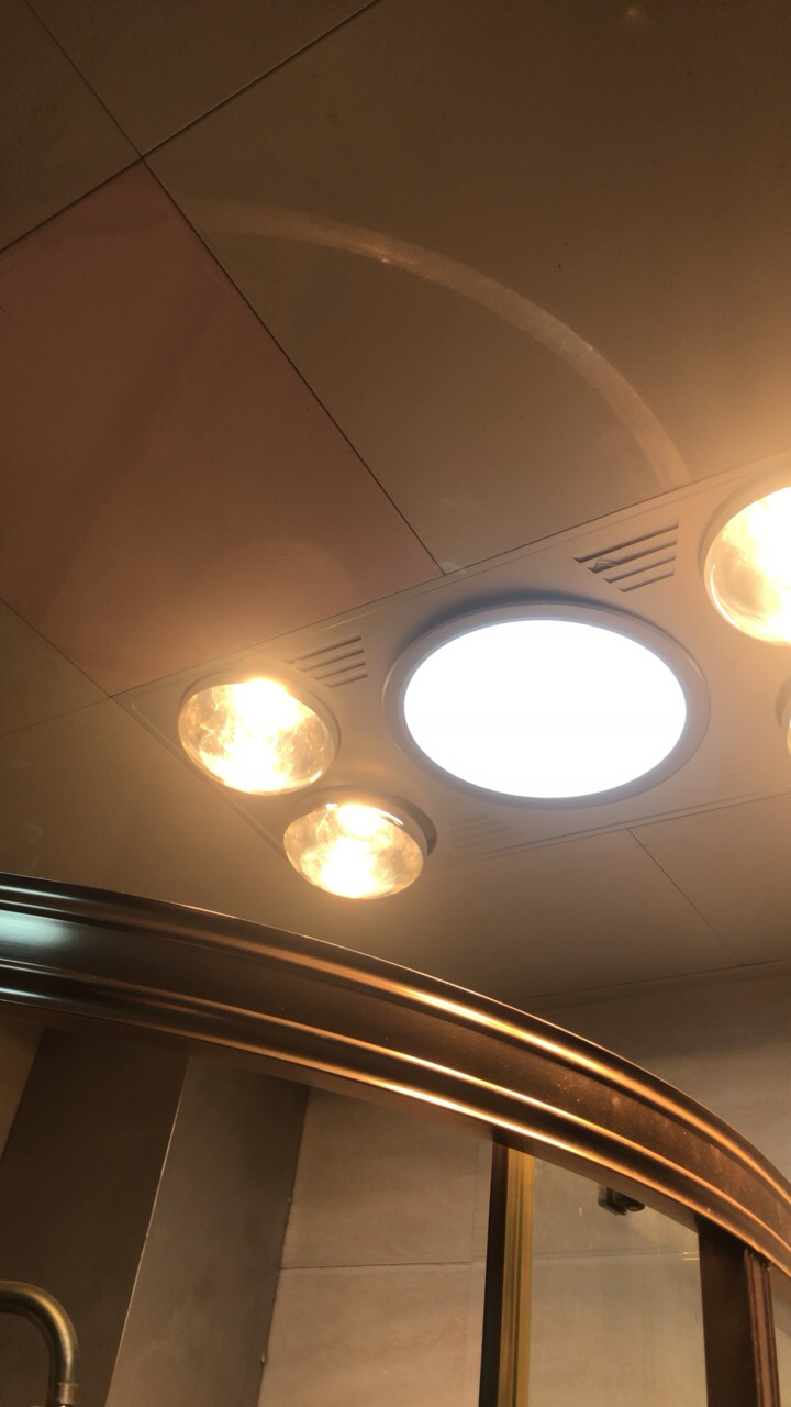 欧普照明(OPPLE) 灯暖浴霸 取暖换气照明三合一超薄 卫生间灯暖模块嵌入式超大四灯暖浴霸晒单图