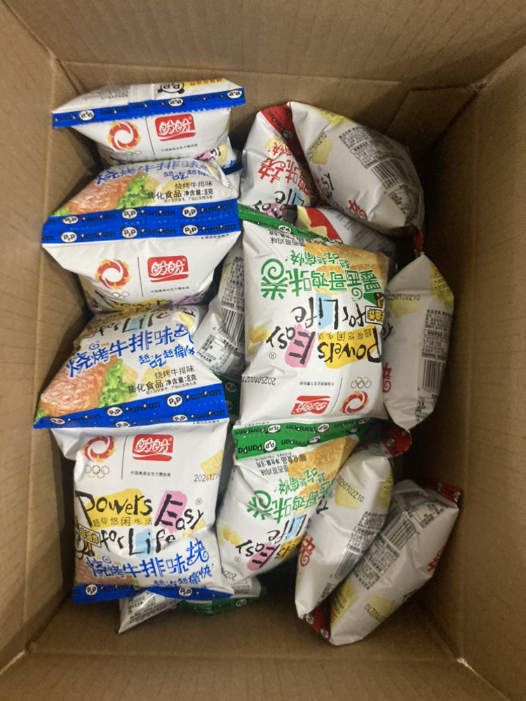 盼盼麦香鸡味块休闲零食膨化食品鸡块薯片 小包装 混口味20包晒单图