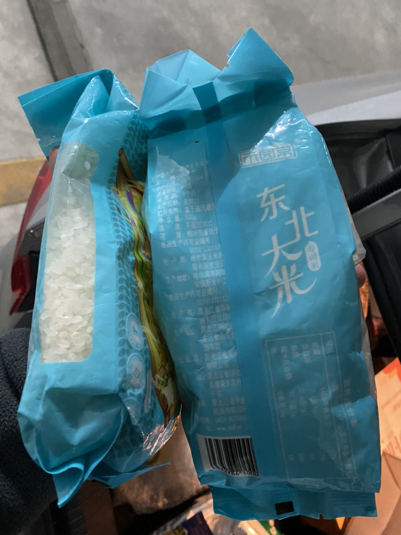 禾园常东北一级圆粒粳米500g*2袋装非真空晒单图