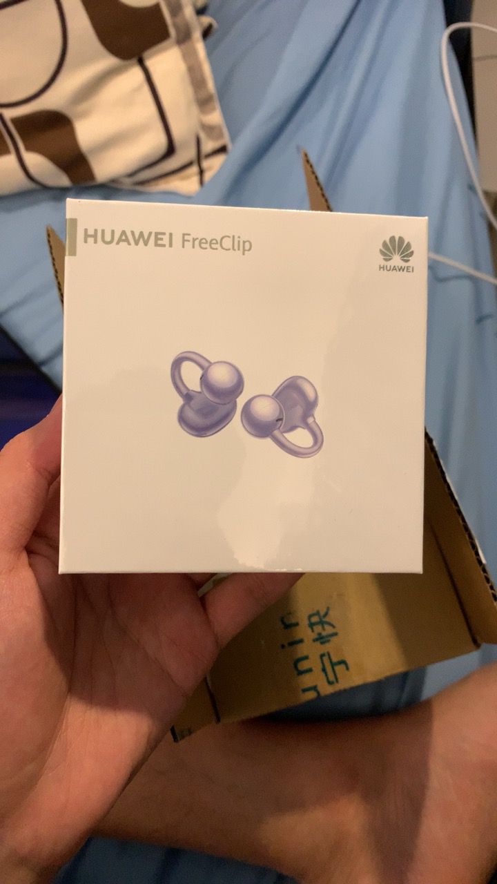 华为/HUAWEI FreeClip 耳夹耳机 开放式不入耳无线蓝牙耳机 稳固舒适佩戴 8小时连续播放 流光紫晒单图
