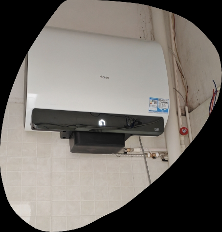 海尔(Haier)60升[小魔盒]瓷净美肤净水洗定制浴超薄扁桶双胆家用电热水器3.3KW变频速热BK3pro 60L晒单图