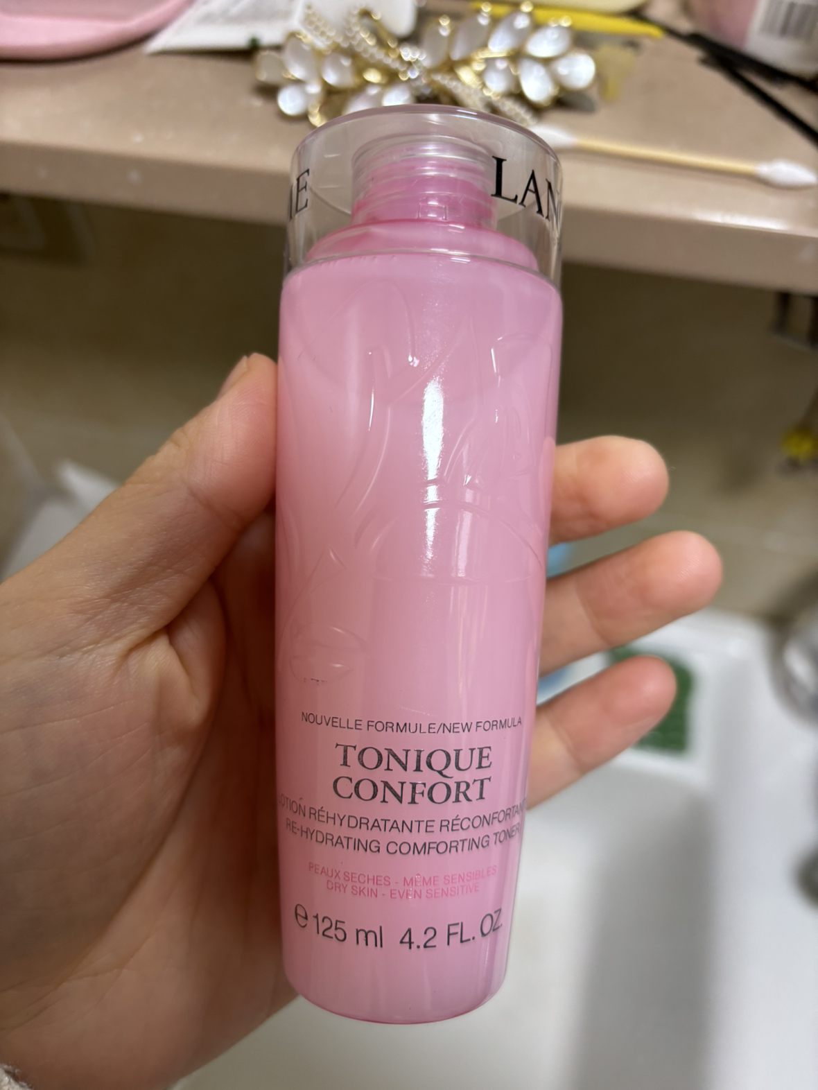 LANCÔME 兰蔻 玫瑰露清滢柔肤粉水 爽肤水125ml 干皮真爱补水保湿大粉水125ML两/瓶晒单图