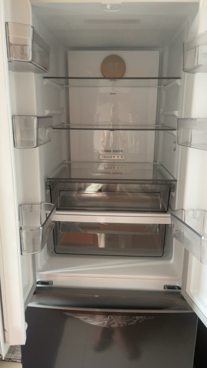 美的(Midea)325升法式多门冰箱一级能效双变频四开门小型家用电冰箱超薄风冷无霜节能低噪BCD-325WFPM(E)晒单图
