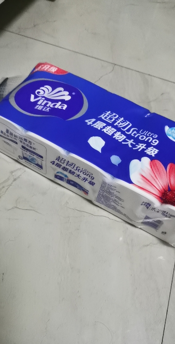 维达超韧实芯卷纸4层78g10卷卫生纸 无芯卷筒纸巾厕纸家用实惠装(整箱销售)(新旧包装交替发货)晒单图