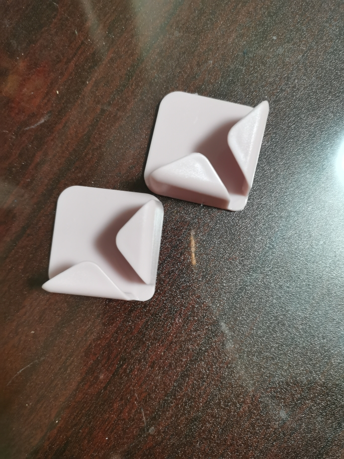 创意多功能插头挂钩免打孔墙壁菱形粘钩厨房插座电源线收纳固定器2个装晒单图