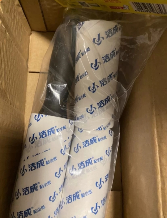 洁成粘毛器衣物除尘粘辊替换组合装(中号)可撕式晒单图