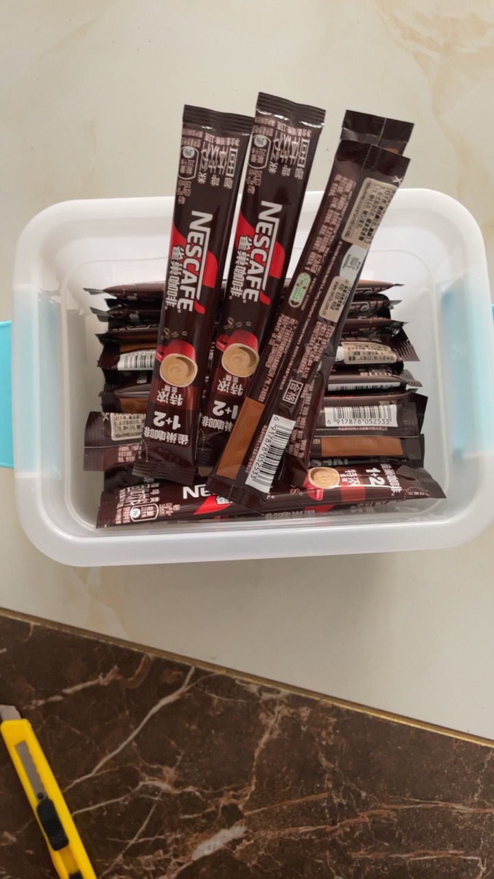 雀巢咖啡特浓30条1+2速溶三合一意式浓醇咖啡粉赠收纳盒晒单图