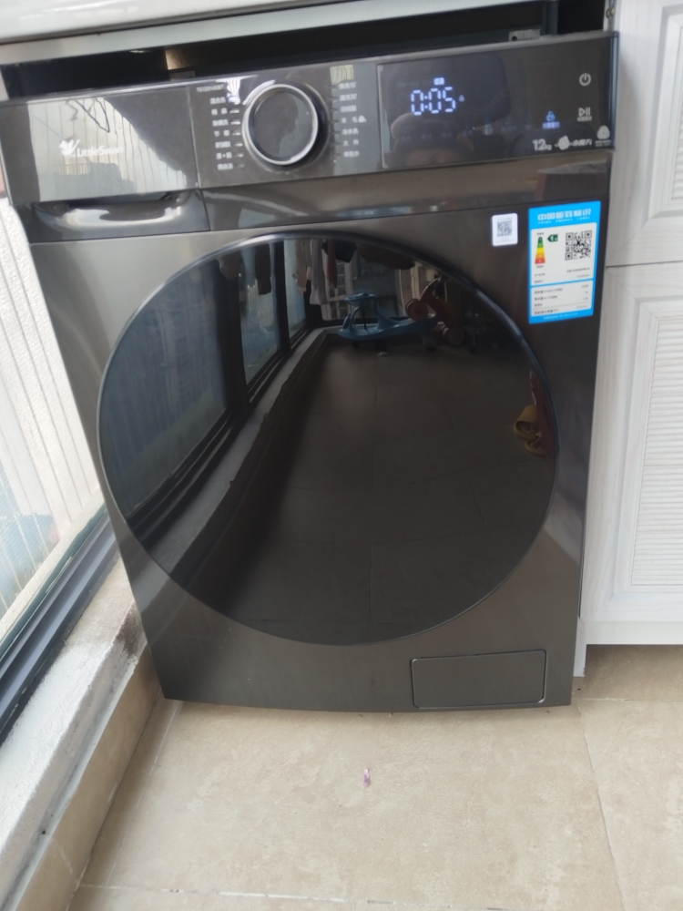 小天鹅(LittleSwan)滚筒洗衣机全自动12公斤大容量水魔方护色护形银离子除菌1.1洗净比超薄TG120V618T晒单图