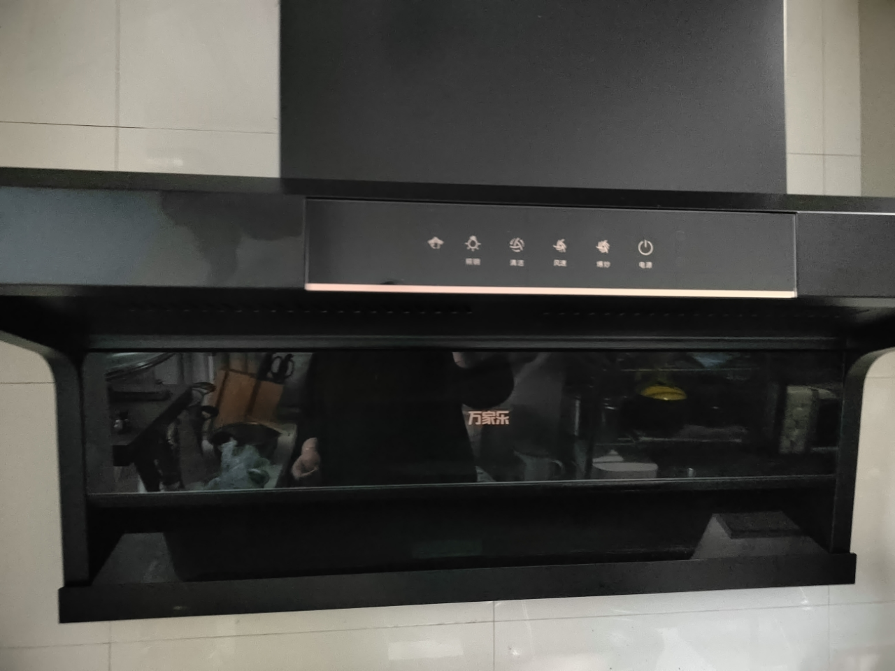 万家乐 小鲸喜顶侧23立方大吸力家用双吸抽油烟机 吸油烟机 智旋暴风洗 智能挥手感应抽烟机CXW-320-AK5晒单图