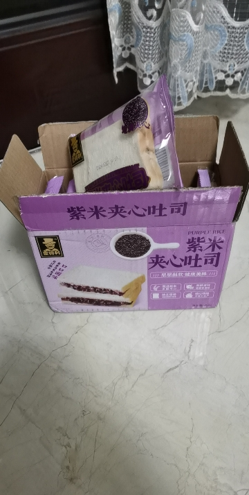 紫米吐司面包400g早餐代餐零食休闲食品晒单图