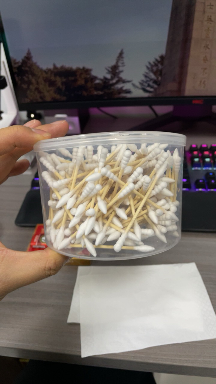 希艺欧大瓶装双头棉签500支拍一发二晒单图