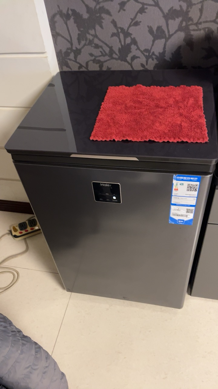 海尔(Haier)100升家用卧式冰柜冷柜小冰箱 减霜80% PCM内胆 深冷速冻 一级能效BC/BD-100GHEPG晒单图