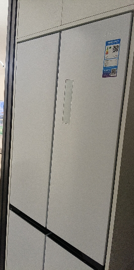 [自营]美的冰箱(Midea)60cm薄十字双开四开门多门超薄嵌入式风冷白色智能电冰箱一级双变频MR-457WUSPZE晒单图