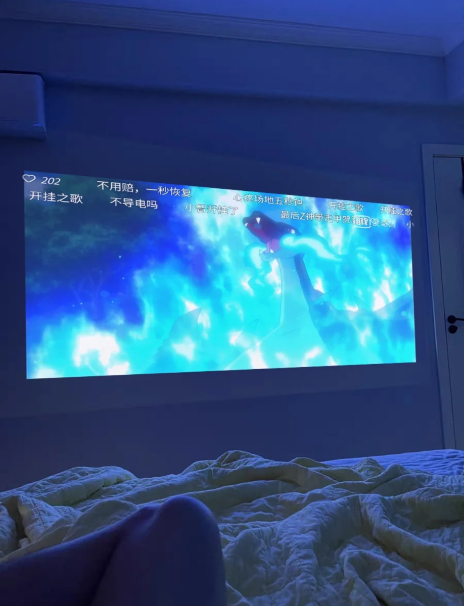 [封闭式光机+高亮度]轰天炮投影仪家用卧室投墙上4K全超高清1080P自动对焦轟天砲新品投影机苹果手机无屏电视家庭影院晒单图