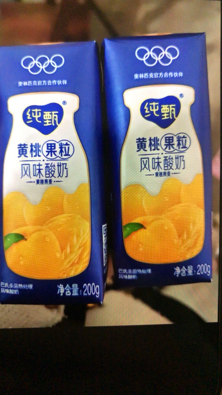 蒙牛 纯甄 常温风味酸牛奶 黄桃燕麦味 200g×10盒晒单图