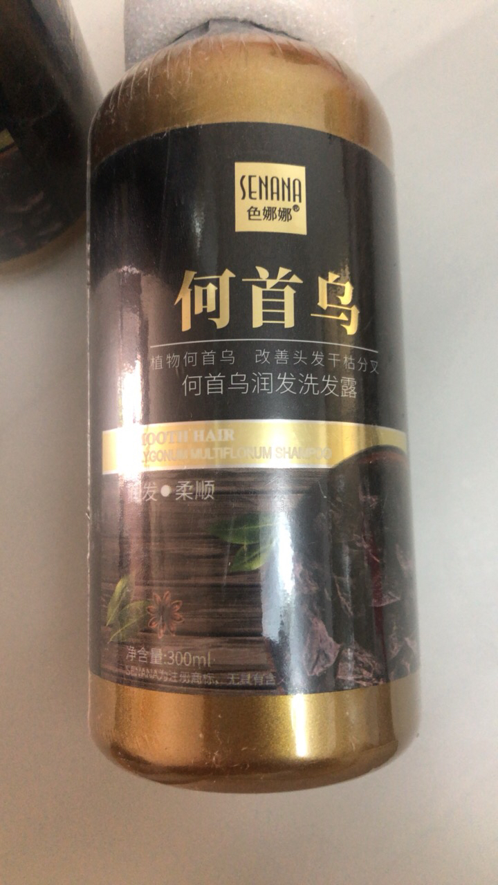 [2瓶装]色娜娜何首乌润发洗发露300ml 洁净清爽洗发水晒单图