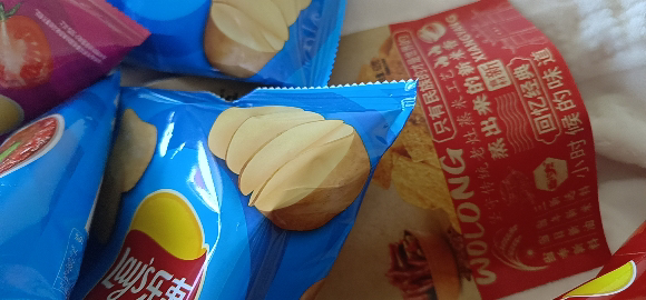 乐事薯片40g*3包多口味宿舍休闲聚会小零食膨化食品(红烩味)晒单图