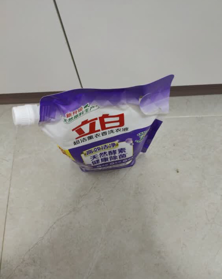 立白超洁薰衣香洗衣液1.95kg大袋装酵素洁净健康除菌低泡易漂洗晒单图